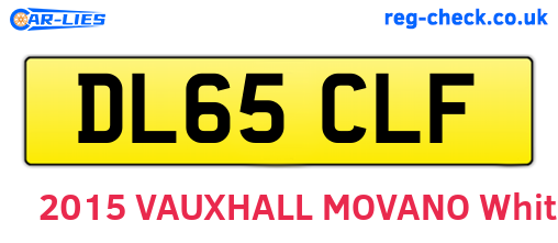 DL65CLF are the vehicle registration plates.
