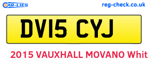 DV15CYJ are the vehicle registration plates.