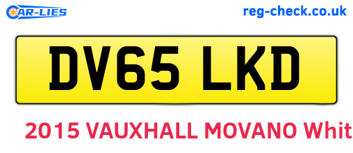 DV65LKD are the vehicle registration plates.