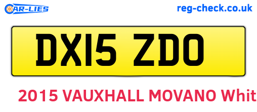DX15ZDO are the vehicle registration plates.