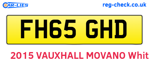 FH65GHD are the vehicle registration plates.