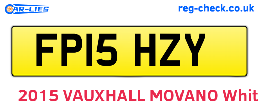 FP15HZY are the vehicle registration plates.