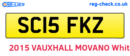 SC15FKZ are the vehicle registration plates.