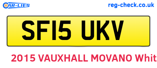 SF15UKV are the vehicle registration plates.