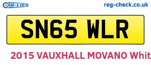 SN65WLR are the vehicle registration plates.