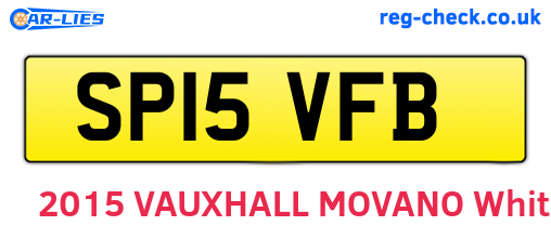 SP15VFB are the vehicle registration plates.