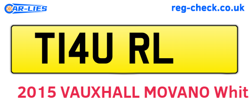 T14URL are the vehicle registration plates.