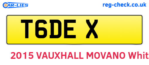 T6DEX are the vehicle registration plates.