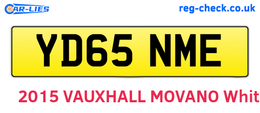 YD65NME are the vehicle registration plates.