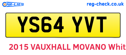 YS64YVT are the vehicle registration plates.