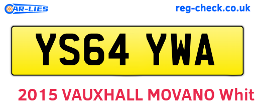 YS64YWA are the vehicle registration plates.