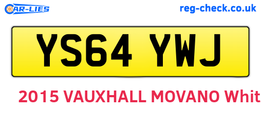 YS64YWJ are the vehicle registration plates.