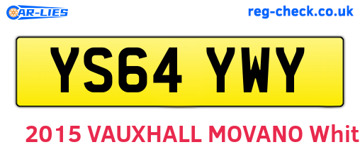 YS64YWY are the vehicle registration plates.