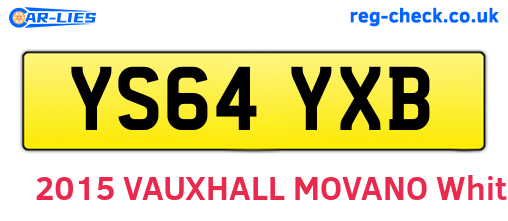 YS64YXB are the vehicle registration plates.