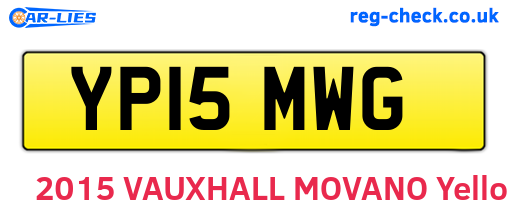 YP15MWG are the vehicle registration plates.