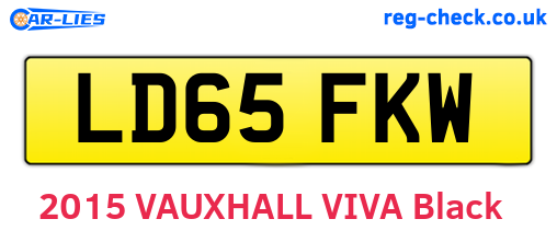 LD65FKW are the vehicle registration plates.