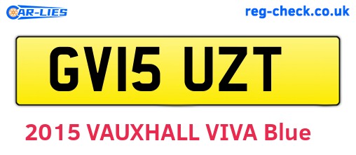 GV15UZT are the vehicle registration plates.