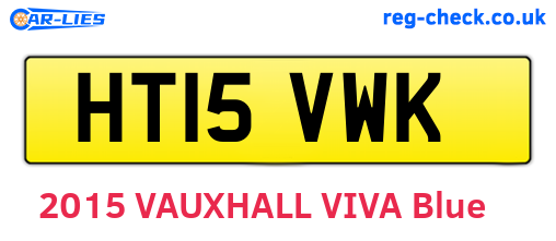 HT15VWK are the vehicle registration plates.