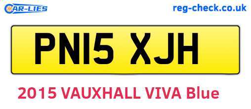 PN15XJH are the vehicle registration plates.