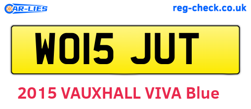 WO15JUT are the vehicle registration plates.