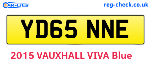 YD65NNE are the vehicle registration plates.