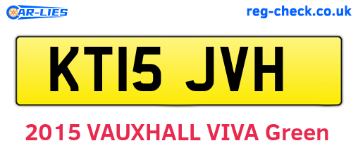 KT15JVH are the vehicle registration plates.