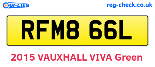 RFM866L are the vehicle registration plates.