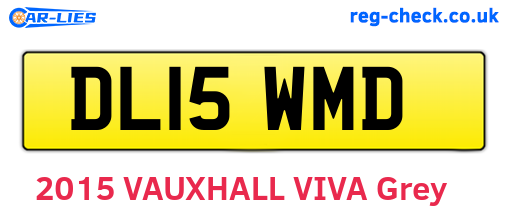 DL15WMD are the vehicle registration plates.