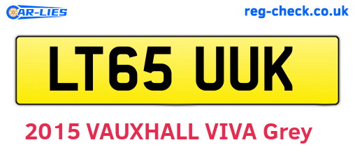 LT65UUK are the vehicle registration plates.