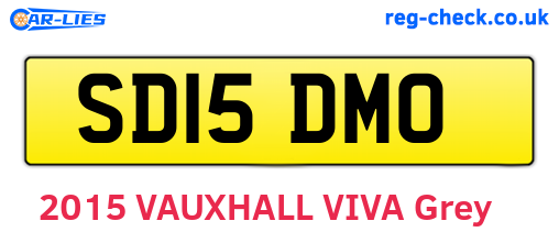 SD15DMO are the vehicle registration plates.