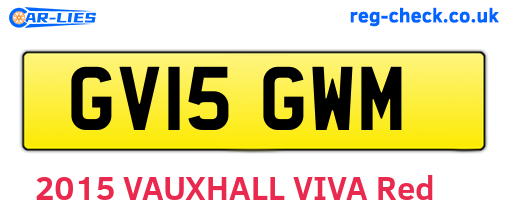 GV15GWM are the vehicle registration plates.
