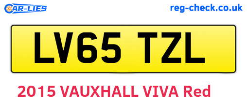 LV65TZL are the vehicle registration plates.
