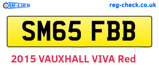 SM65FBB are the vehicle registration plates.