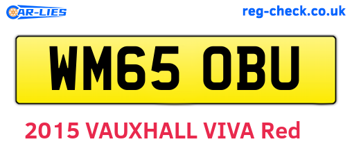 WM65OBU are the vehicle registration plates.