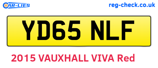 YD65NLF are the vehicle registration plates.