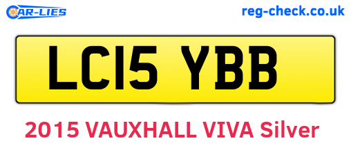 LC15YBB are the vehicle registration plates.