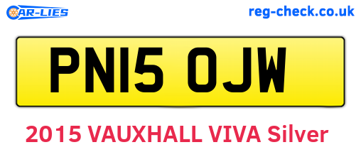 PN15OJW are the vehicle registration plates.
