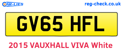 GV65HFL are the vehicle registration plates.