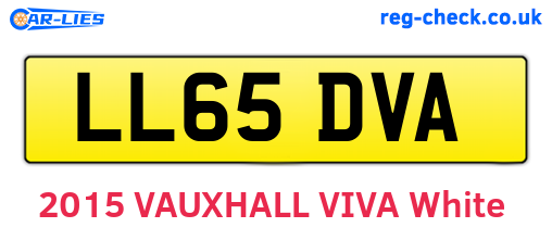 LL65DVA are the vehicle registration plates.