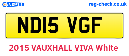 ND15VGF are the vehicle registration plates.