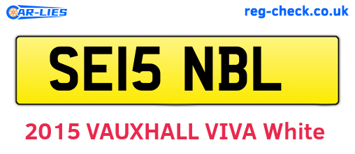 SE15NBL are the vehicle registration plates.