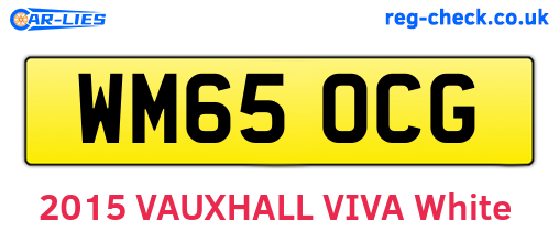 WM65OCG are the vehicle registration plates.