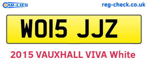 WO15JJZ are the vehicle registration plates.