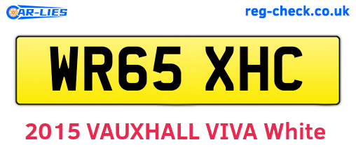 WR65XHC are the vehicle registration plates.