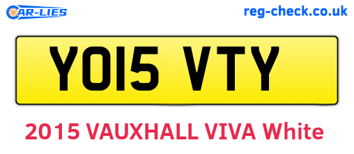 YO15VTY are the vehicle registration plates.
