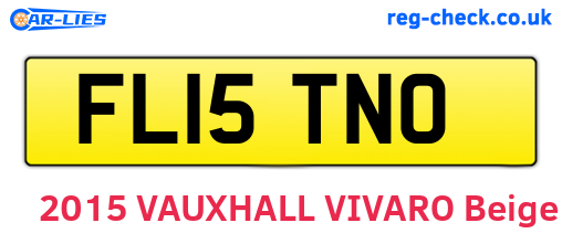 FL15TNO are the vehicle registration plates.
