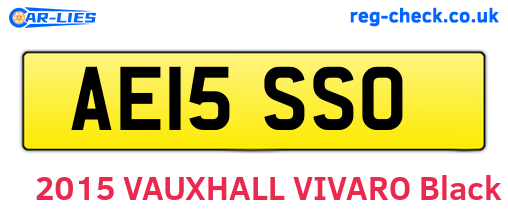 AE15SSO are the vehicle registration plates.