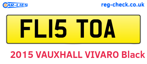 FL15TOA are the vehicle registration plates.