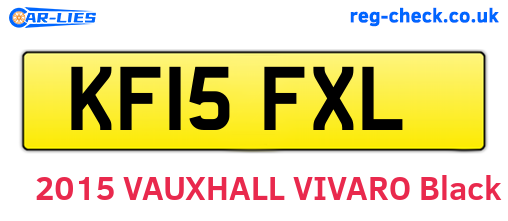 KF15FXL are the vehicle registration plates.