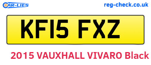 KF15FXZ are the vehicle registration plates.